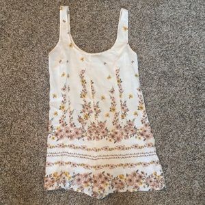 A white/floral romper